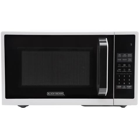 0.9 Cu. Ft. LED Digital Countertop Microwave in White