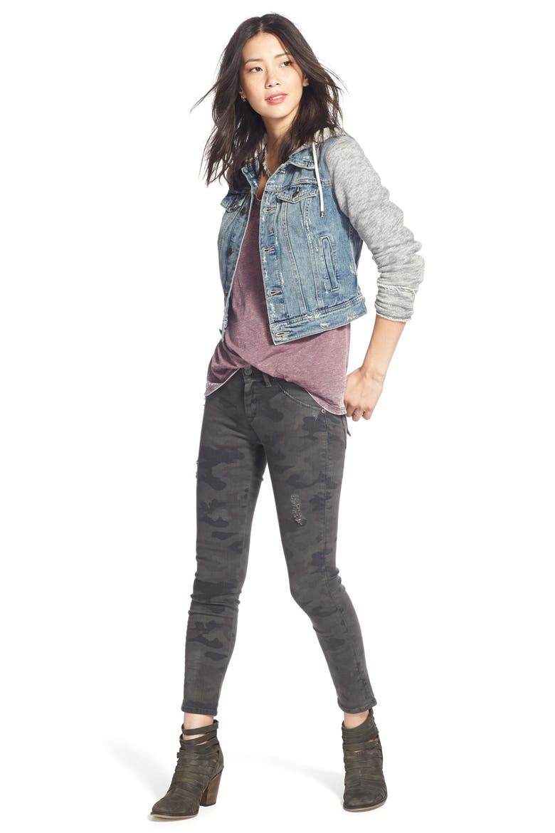 'Collin' Ankle Skinny Jeans (Nordstrom Exclusive), Alternate, color, CAMO PRINT