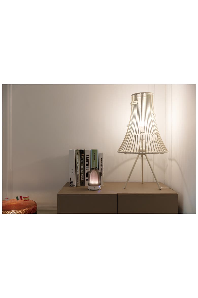 Fountain Glass Ultrasonic Aroma Diffuser, Alternate, color, GREY