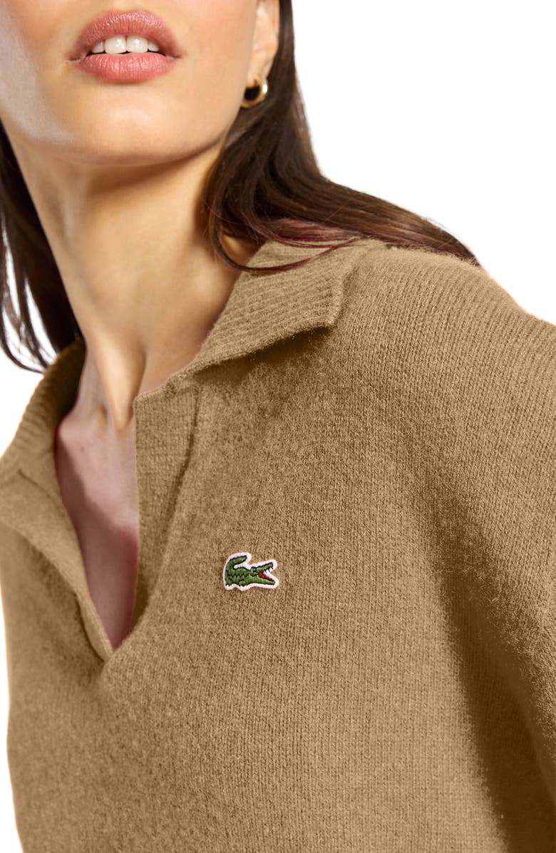 Lacoste Solid Cashmere Blend Polo Sweater, Alternate, color,