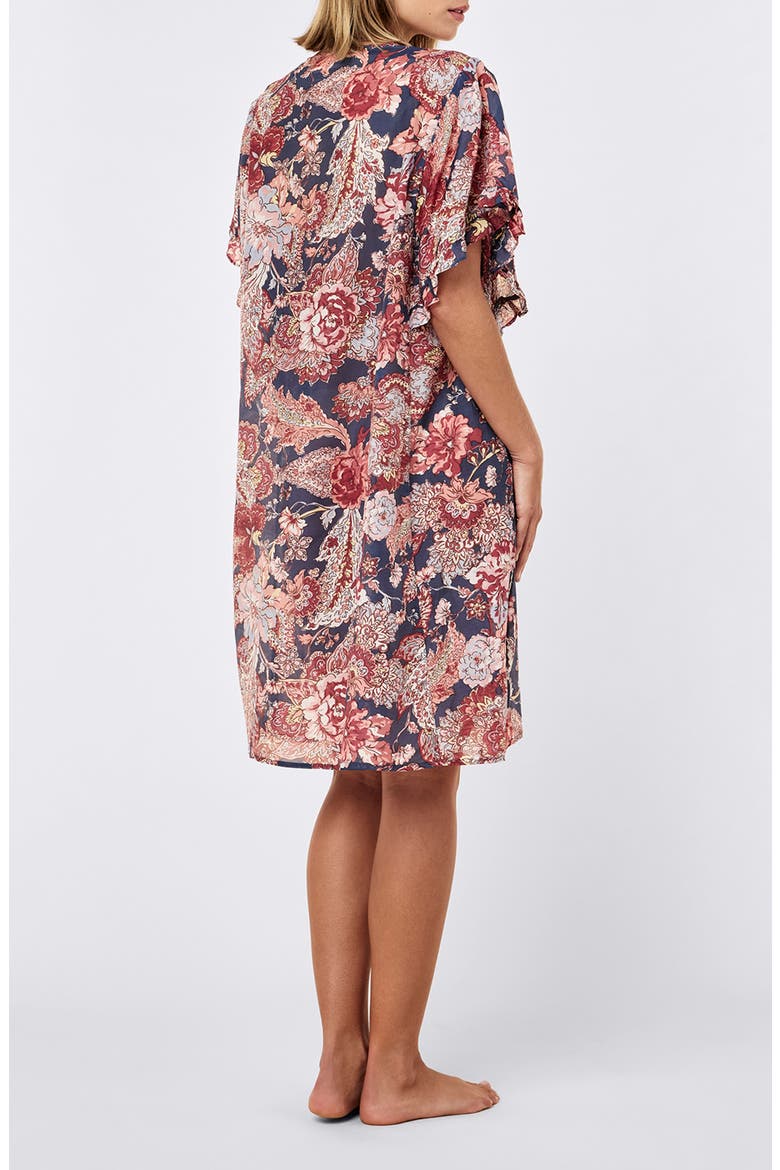 Ella Frill Nightie Nightgown, Alternate, color, BLUE INDIGO
