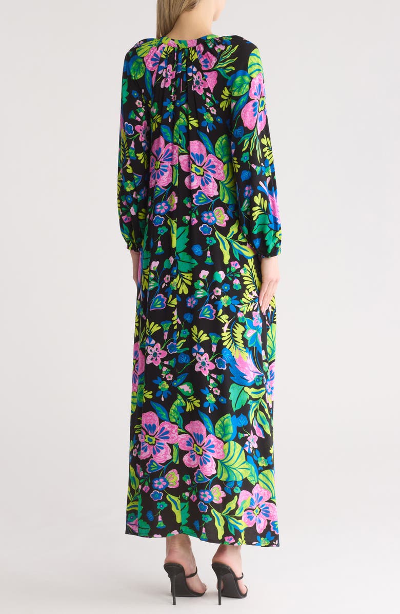 BY DESIGN Lauren Maxi Dress, Alternate, color, Neon Flowers