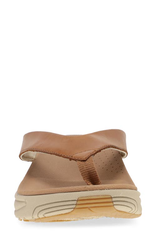 Dansko Rosemary Platform Flip Flop In Tan Calf