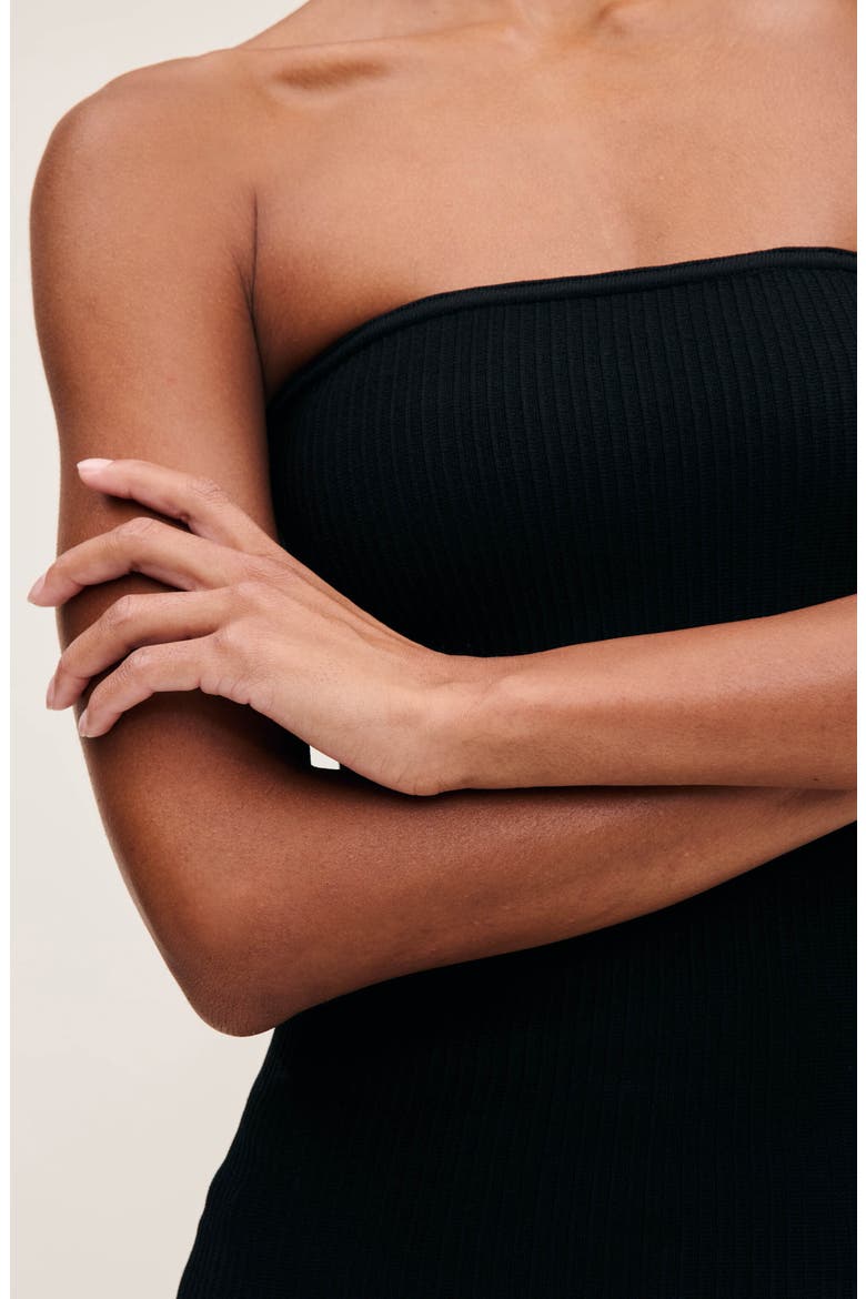 Instasculpt™ Tube Top, Alternate, color, BLACK