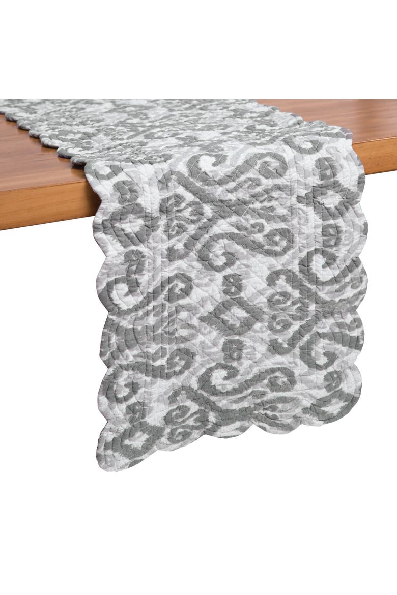 Heather Table Runner 14" x 51", Alternate, color, Grey