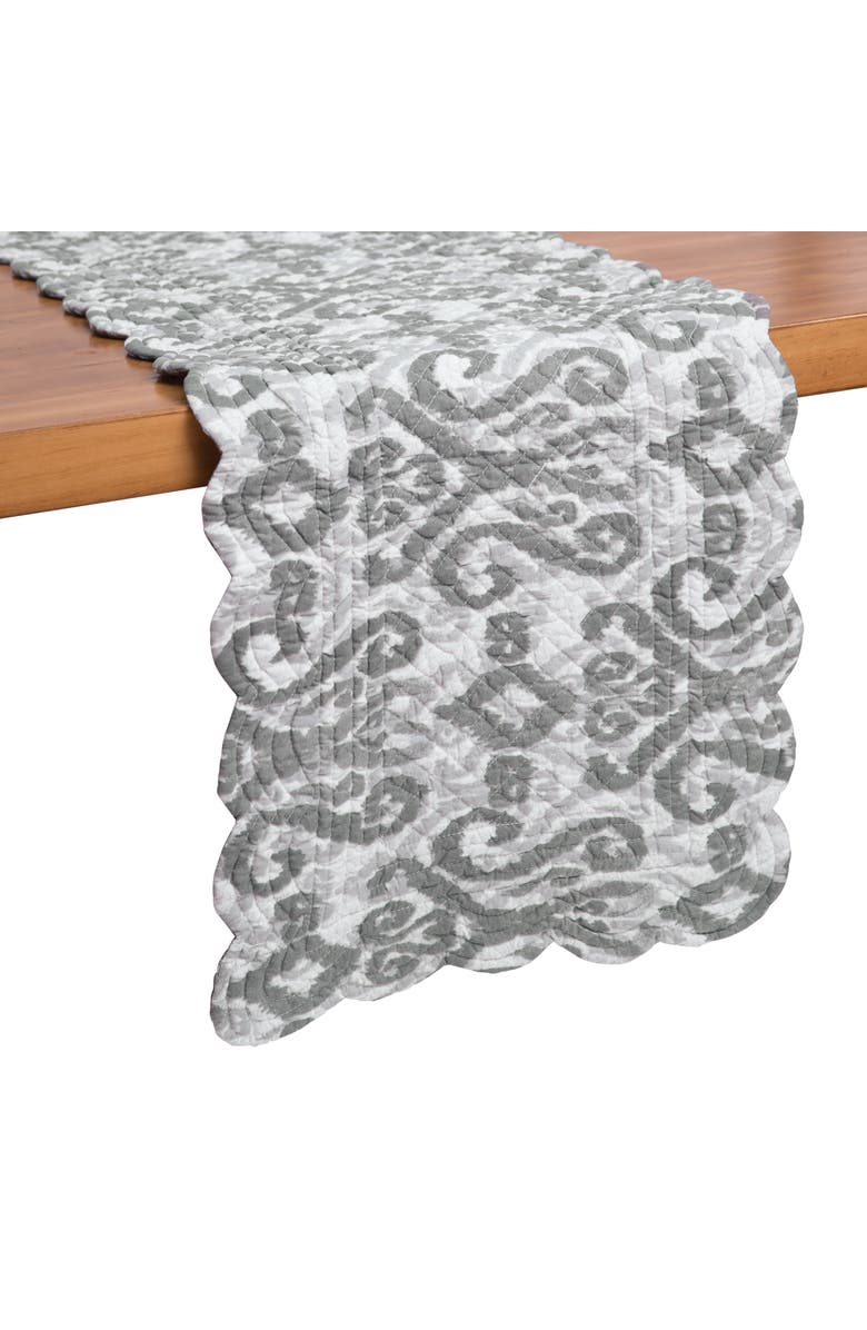 C&F Home Heather Table Runner 14" x 51", Alternate, color, Grey