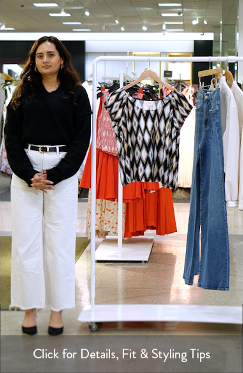 Geo Print Cap Sleeve Top, sales video thumbnail