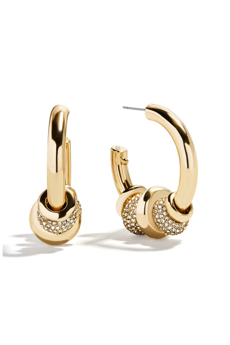 Lydia Hoop Earrings, Main, color, CLEAR