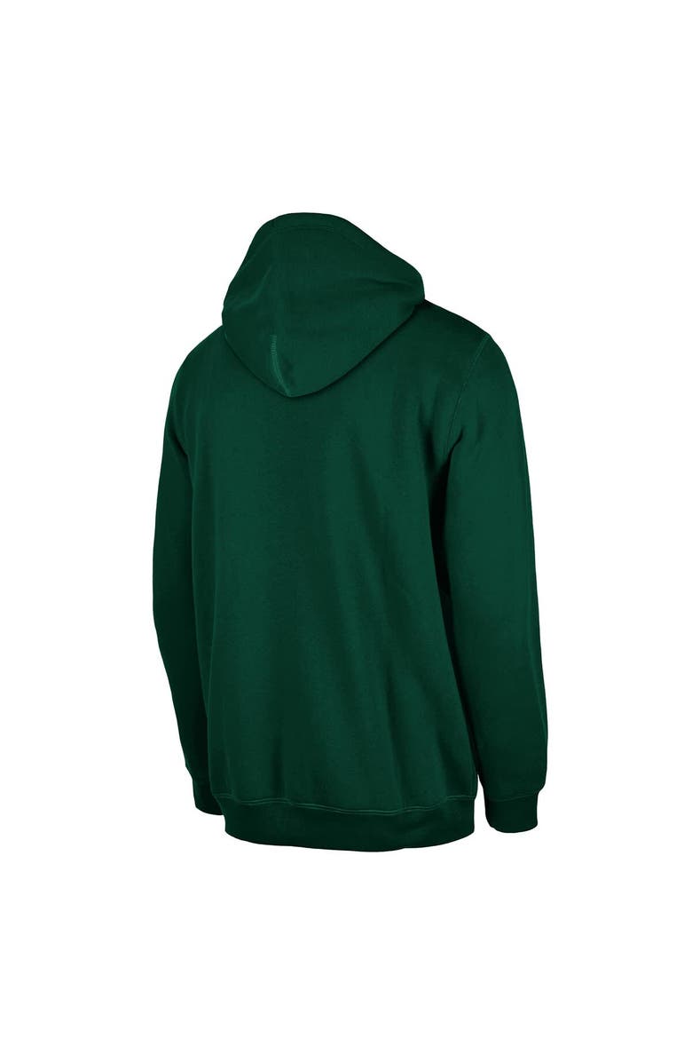 New Era Men's New Era Milwaukee Bucks Hunter Green Tip-Off Collection Pullover Hoodie, Alternate, color, Hunter Green