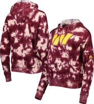 New Era Women's New Era Burgundy Washington Commanders Cloud Dye Fleece Pullover Hoodie