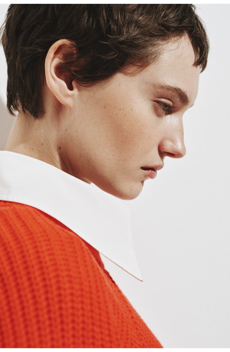 H&M Rib-knit top, Alternate, color, Bright Red