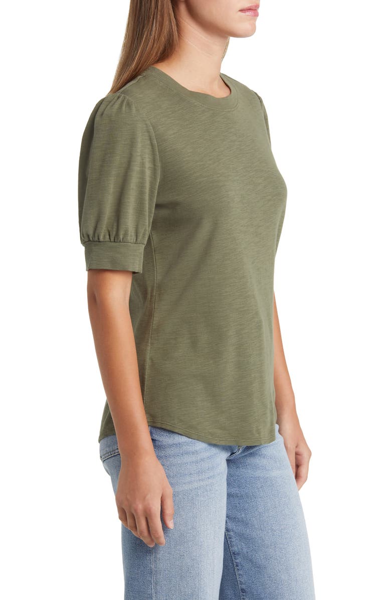 Tommy Bahama Ashby Isles Puff Sleeve Cotton Top, Alternate, color,