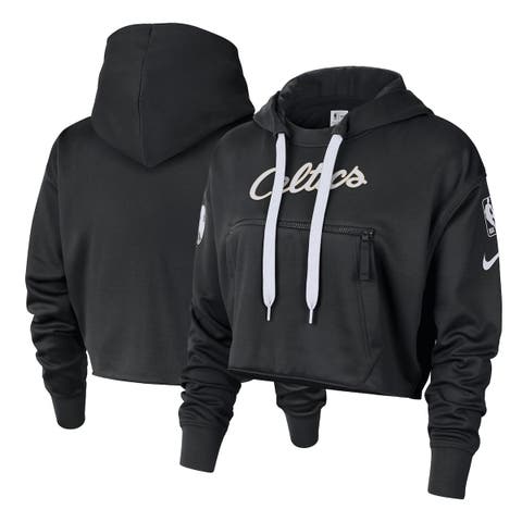 Women's Nike Black Boston Celtics 2022/23 City Edition Courtside Pullover Hoodie