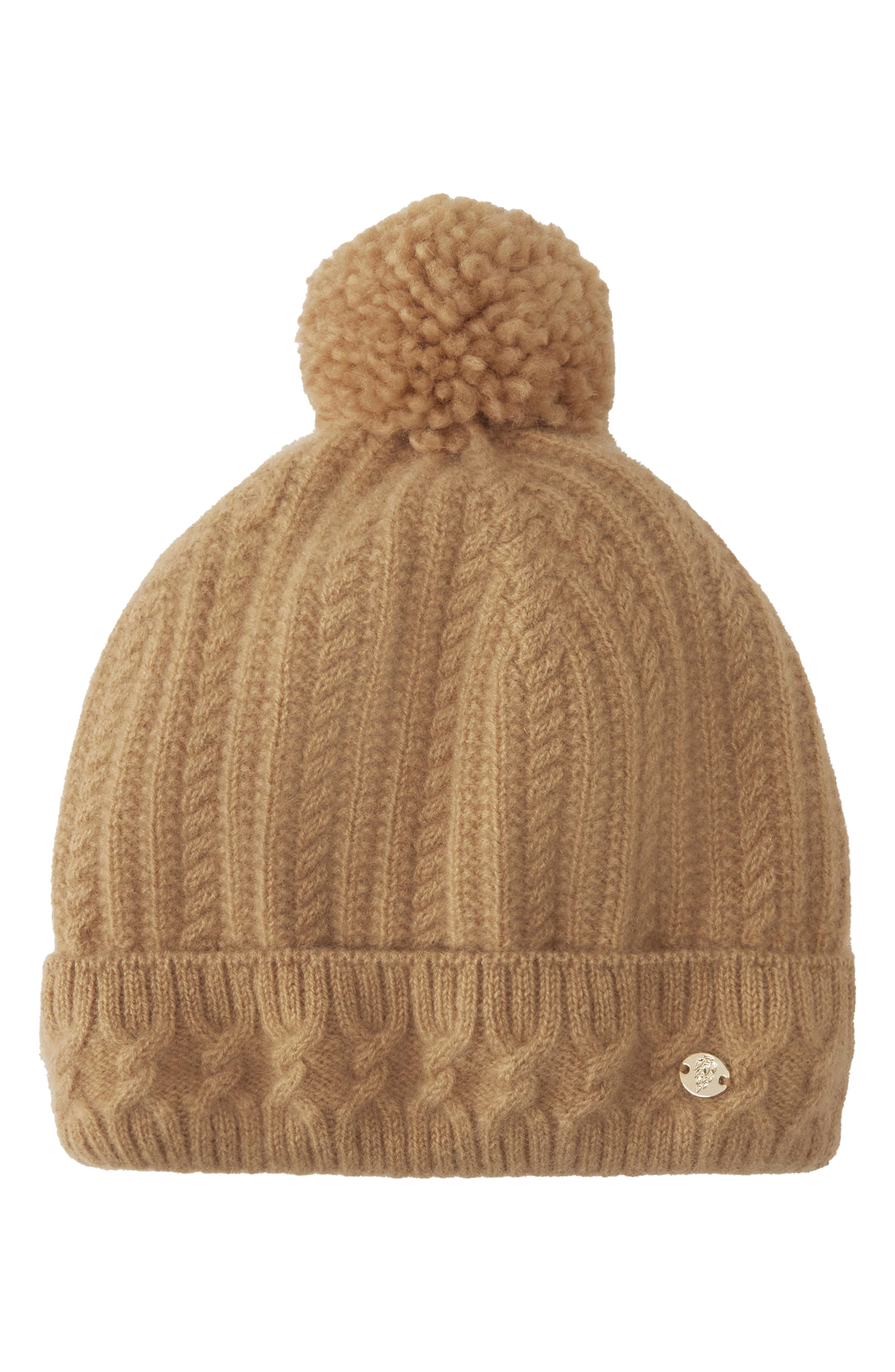 Annette Cashmere Pom Beanie
