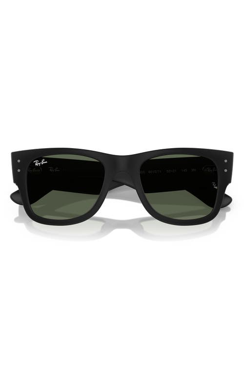 Ray Ban Ray-ban Mega Wayfarer Liteforce 50mm Square Sunglasses In Sand Black