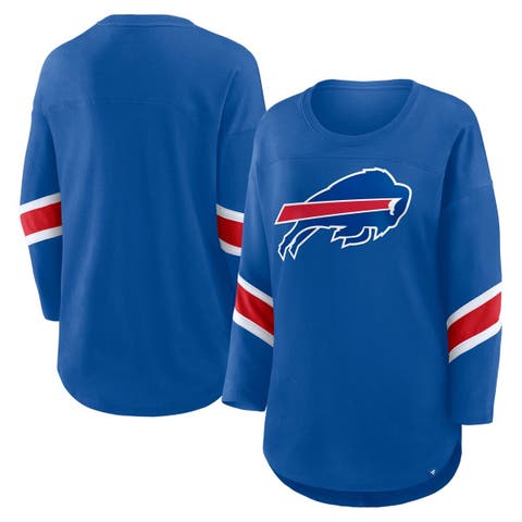 Women's Fanatics Royal Buffalo Bills Plus Size Redzone 3/4-Sleeve Scoop Neck T-Shirt