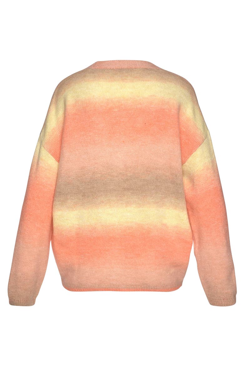Ombre Cardigan, Alternate, color, Apricot Yellow