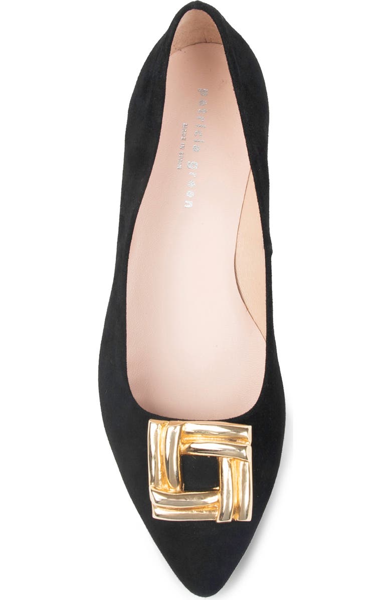 patricia green Bella Flat, Alternate, color, Black Suede