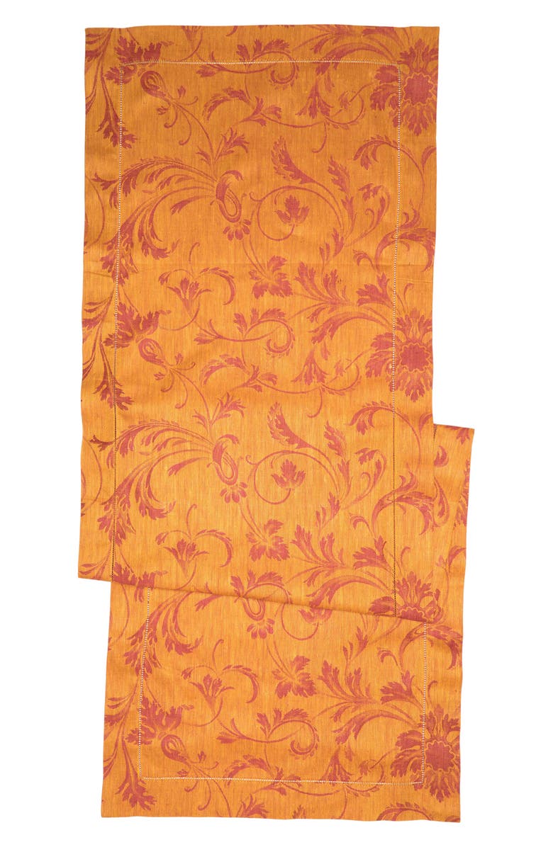 FRENCH HOME Linen 20" x 68" Renaissance Table Runner, Main, color, 