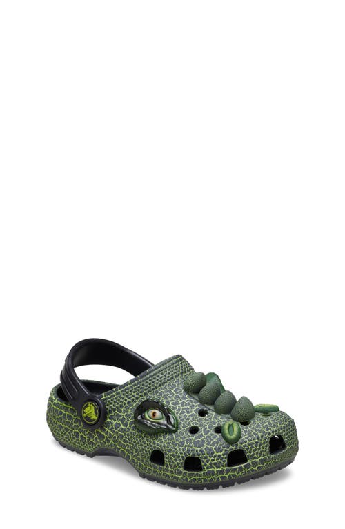 Crocs Kids' Classic Iam Scary Dino Clog In Green