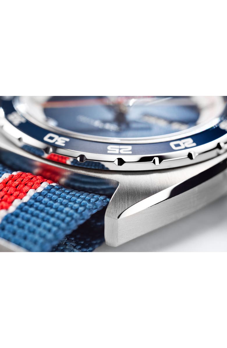 Hamilton American Classic Pan Europ Automatic Leather Strap Watch; 42mm, Alternate, color, 