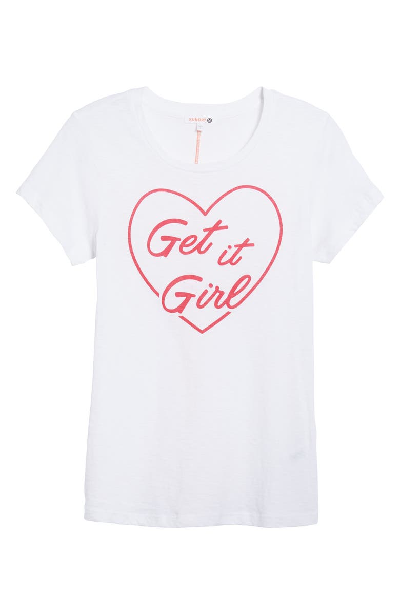 Sundry Get it Girl Tee, Alternate, color, 