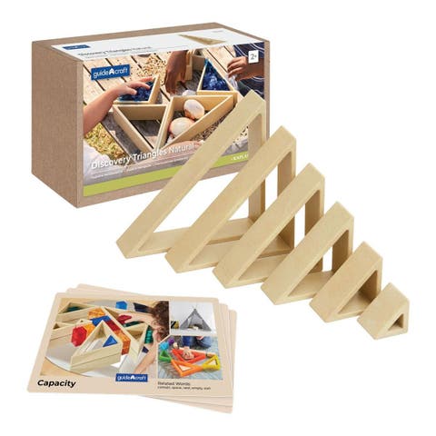 Discovery Triangles - Natural - 6 Pieces
