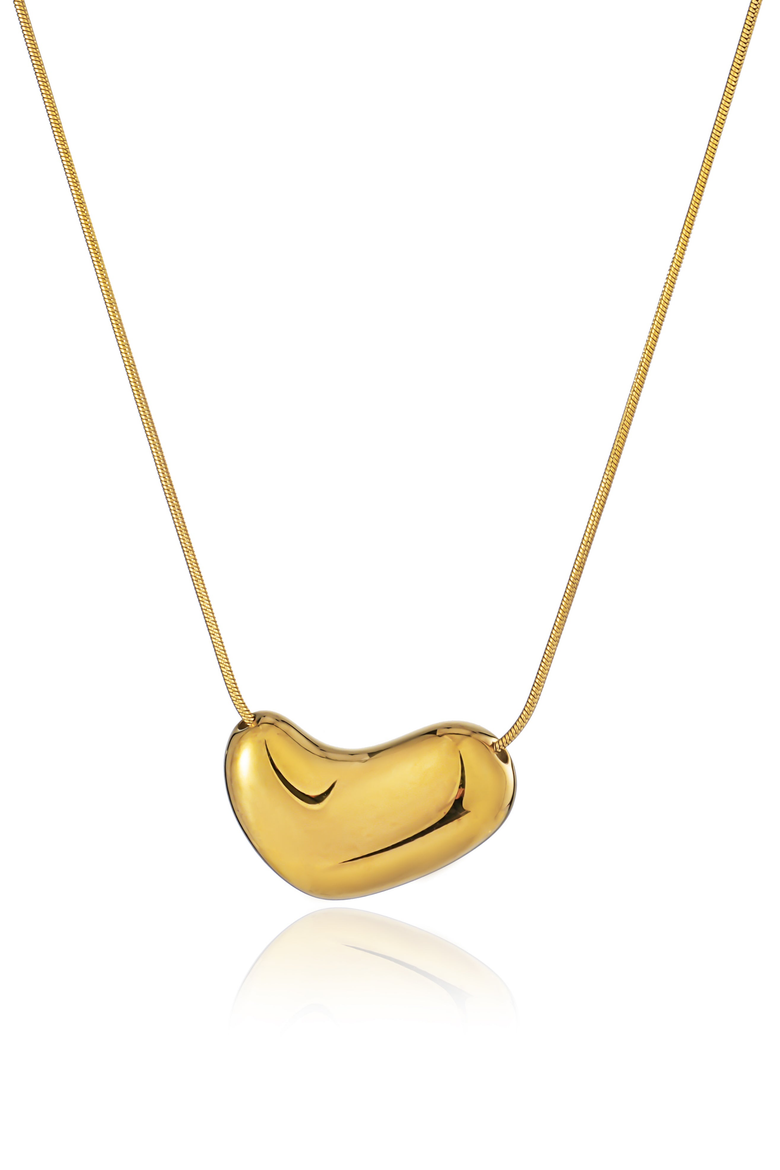 Heart of Heritage Gold Necklace, Main, color, Gold