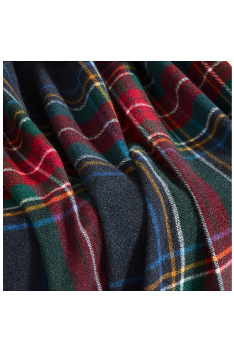 Devon Tartan Microfiber Throw Blanket, Alternate, color, NAVY BLUE