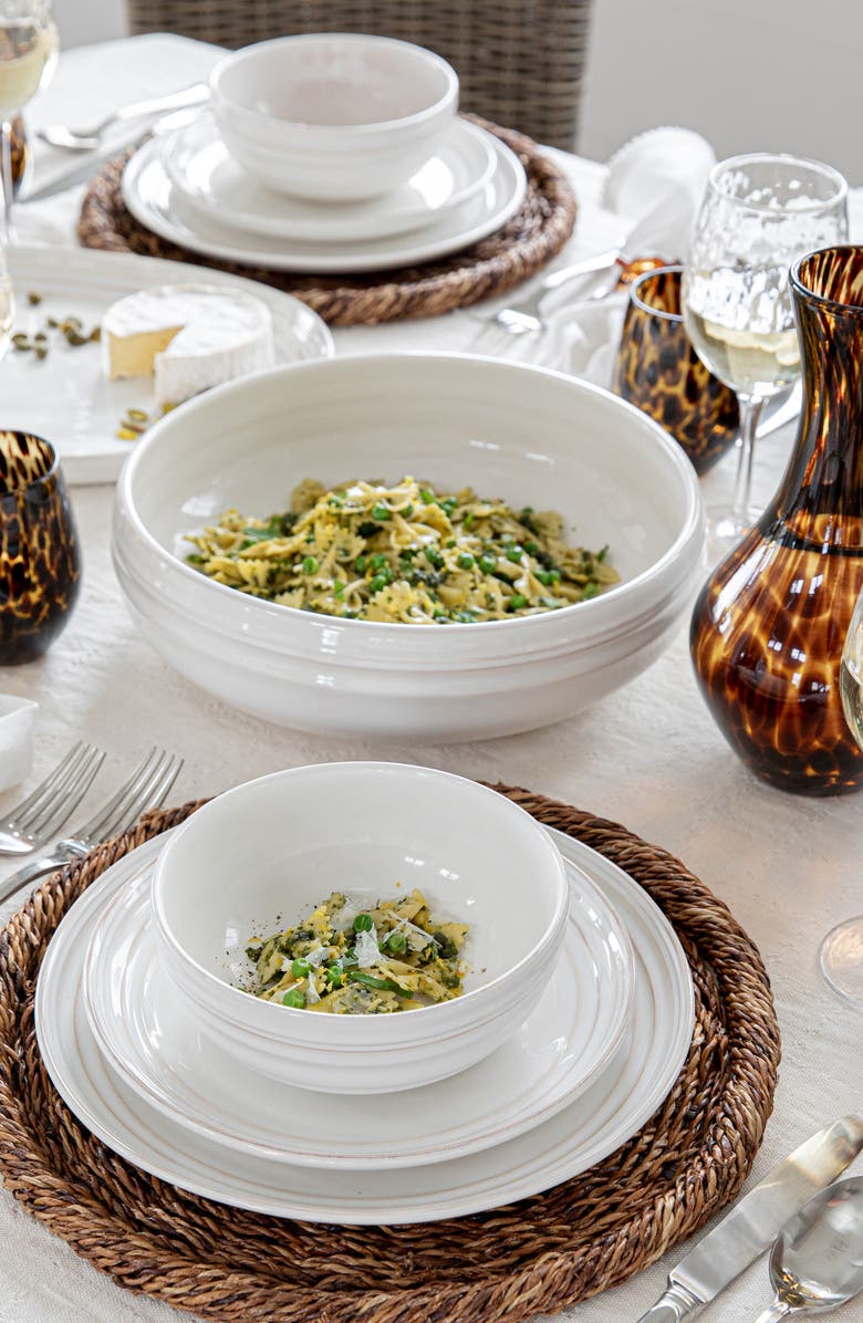 Juliska Bilbao 16-Piece Place Setting, Alternate, color, Whitewash