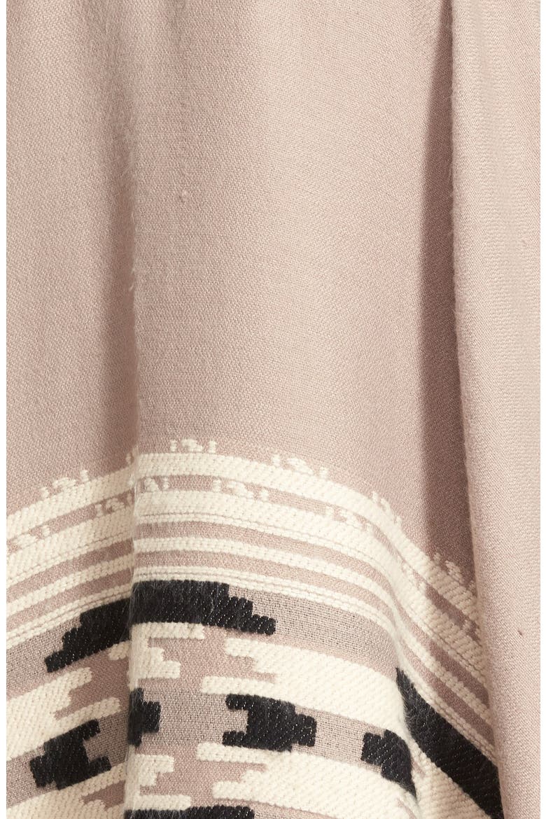 Geometric Weave Cape, Alternate, color, TAUPE