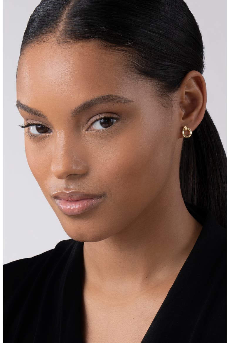 Meridian 18K Gold Circle Stud Earrings, Alternate, color, GOLD