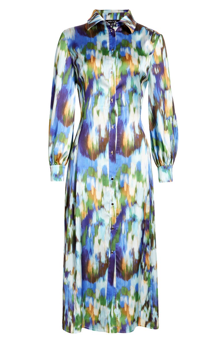 Misook Watercolor Shirtdress, Alternate, color, 
