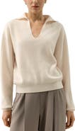 Lilysilk Women's Ribbed Cashmere Polo Sweater