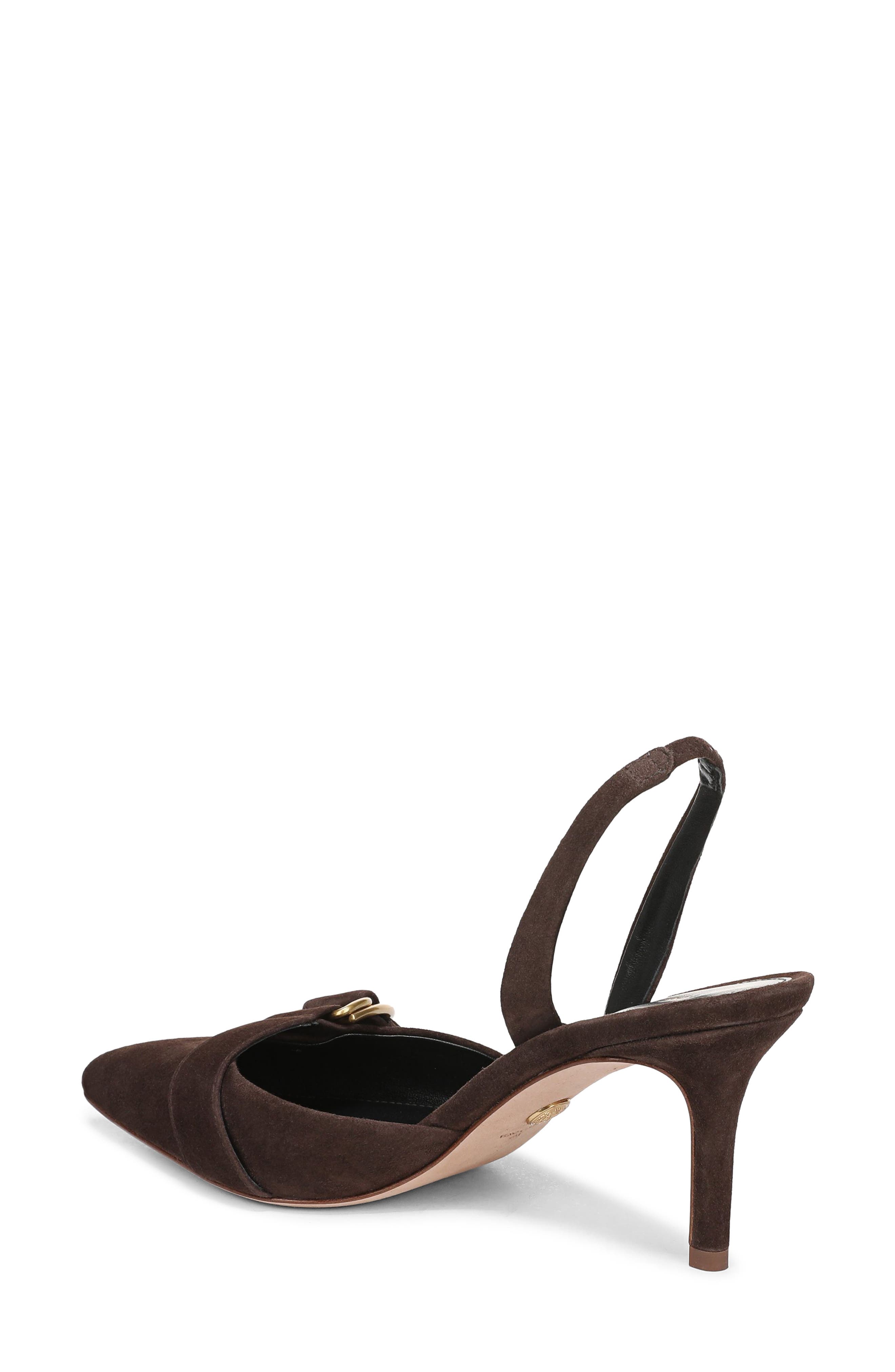 Veronica Beard Loralyn Slingback Pointed Toe Pump, Alternate, color, Espresso