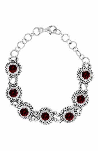 Round Stone Station Bracelet