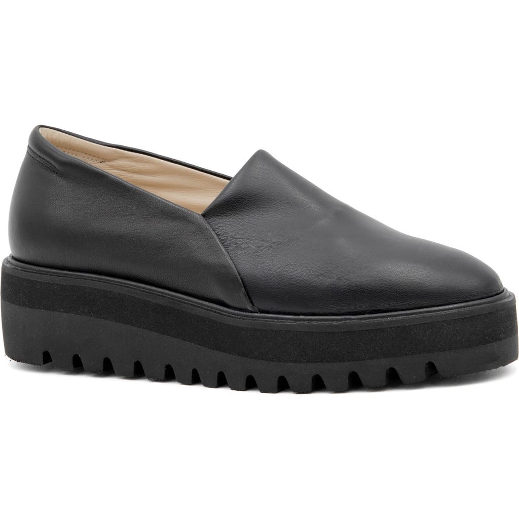 Amalfi By Rangoni Enfasi Platform Wedge Loafer In Black
