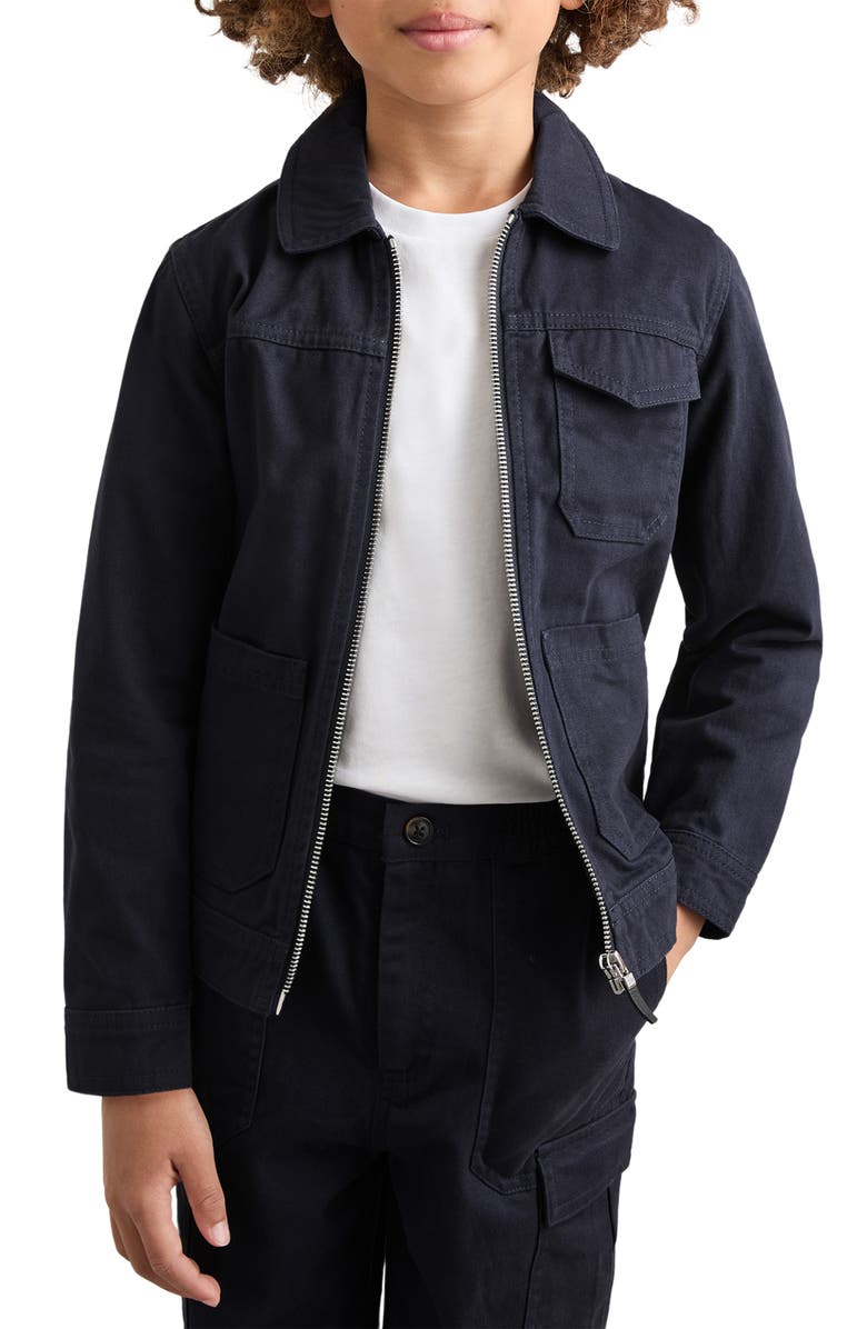 Reiss Kids' Nevis Chore Jacket, Alternate, color, Navy