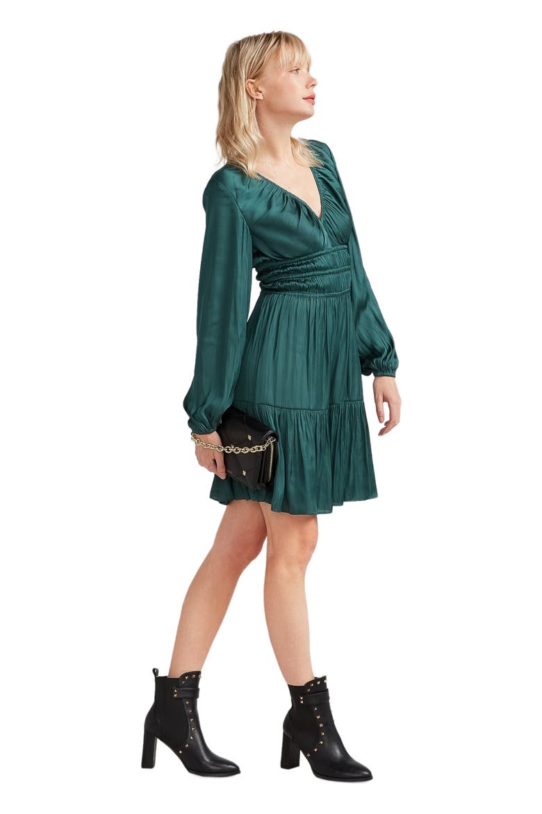 Serendipity Long Sleeve Dress, Alternate, color, Dark Green