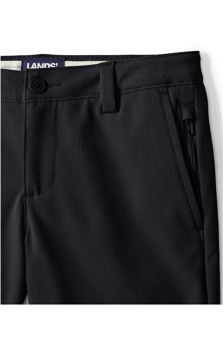 Lands' End School Uniform Girls Active Chino Shorts, Alternate, color, Black
