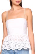Susana Monaco Embroidered Eyelet Cotton Camisole