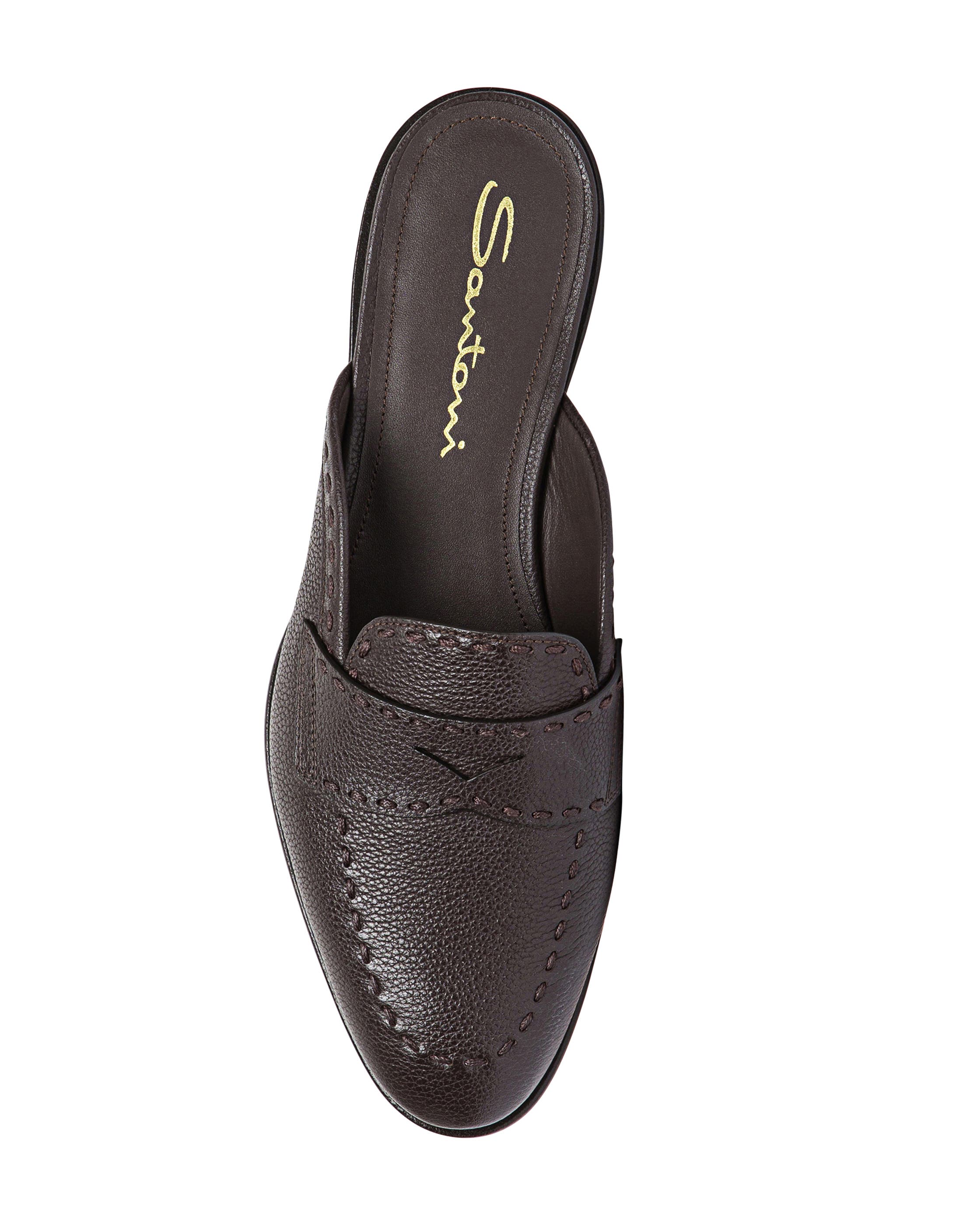Granato Leather Mule, Alternate, color, Brown