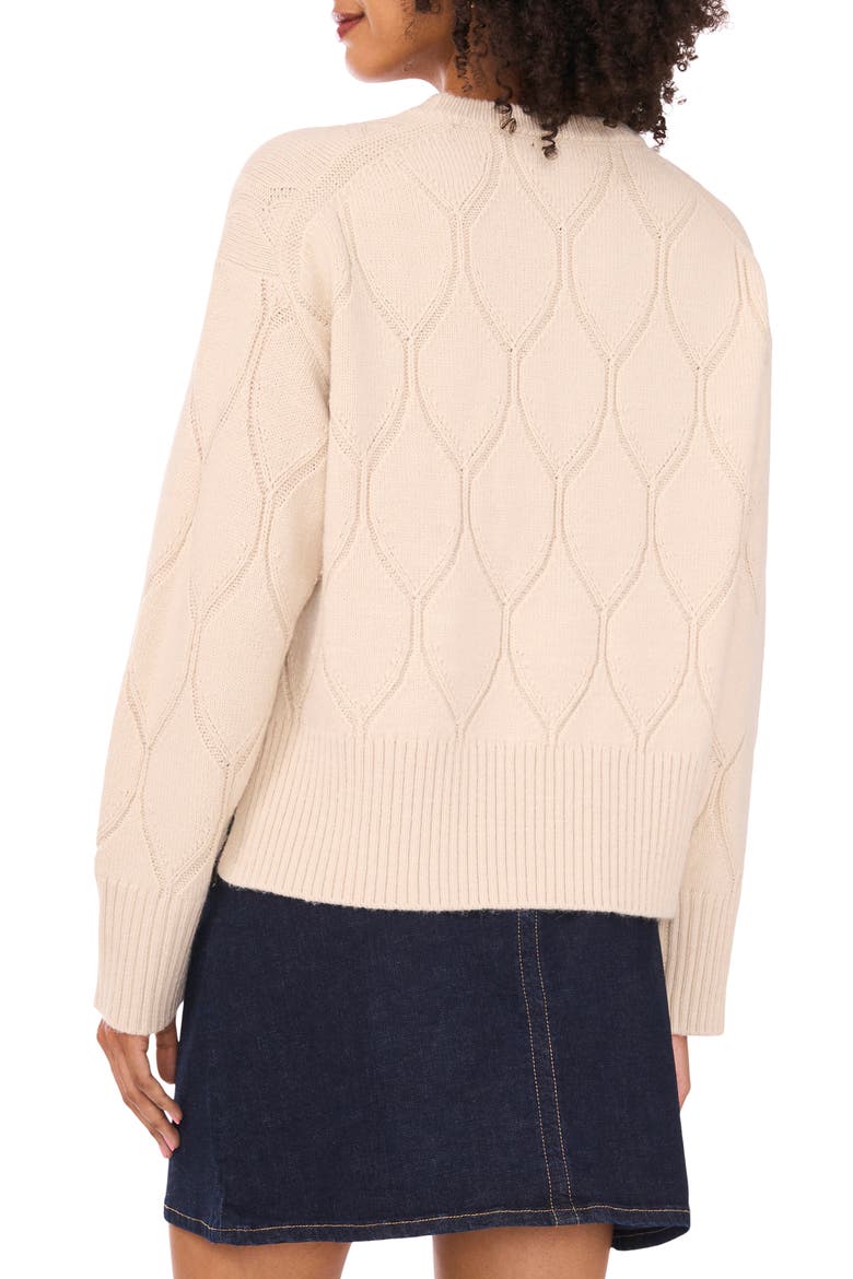 Long Sleeve Sweater, Alternate, color, SUGAR OAK