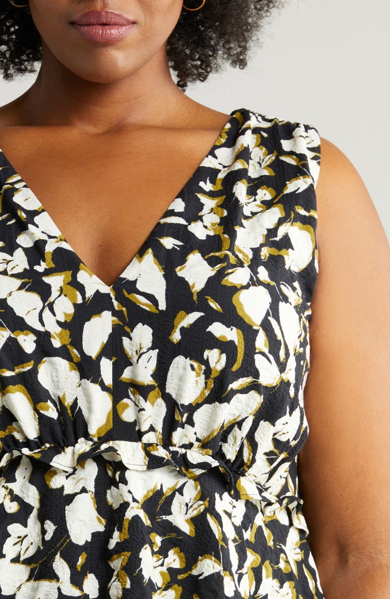 Chelsea28 Floral Print Sleeveless Tiered Ruffle Maxi Dress, Alternate, color,