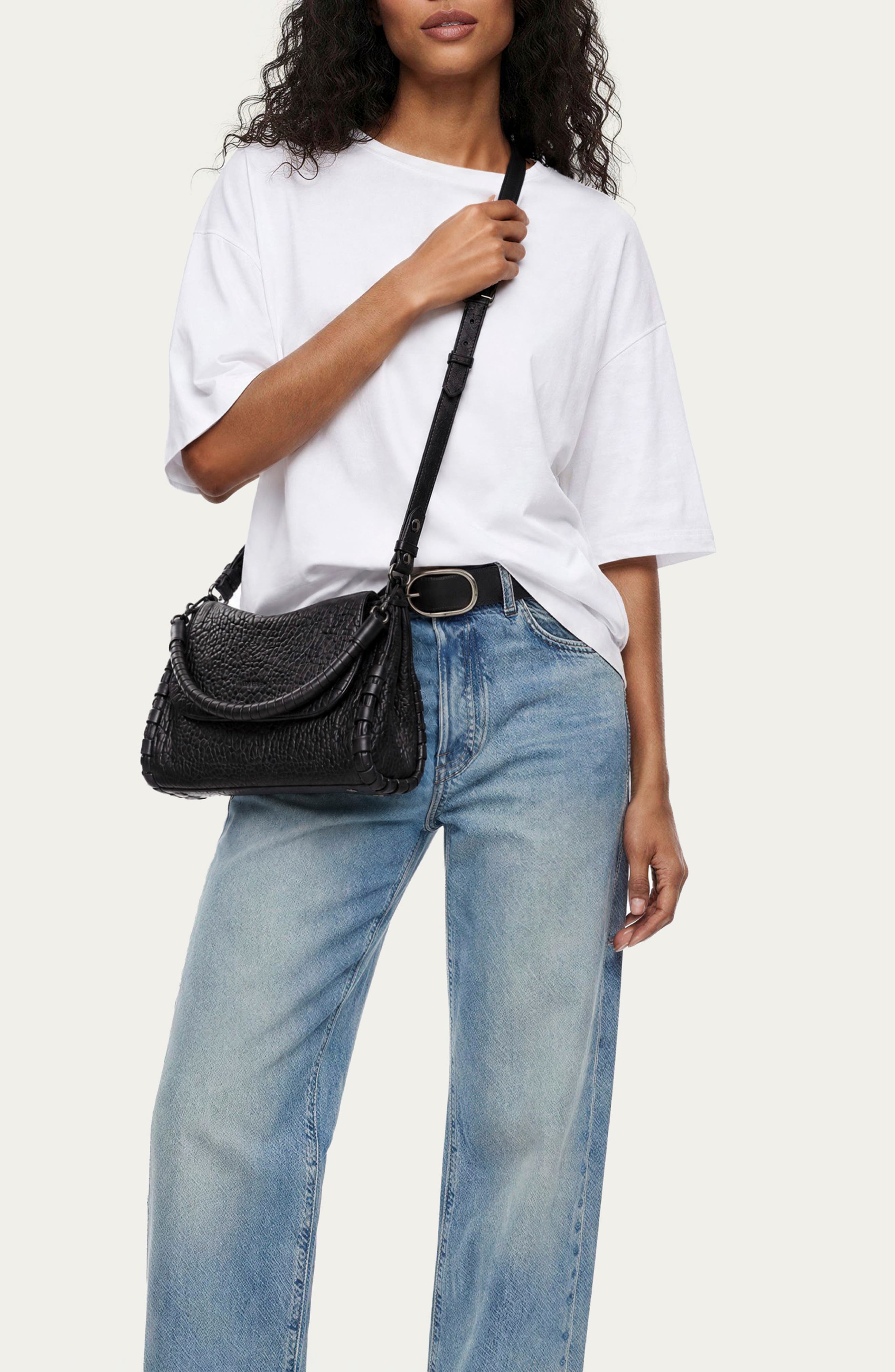 Zen Convertible Crossbody, Alternate, color, BLACK BUBBLE GRAIN