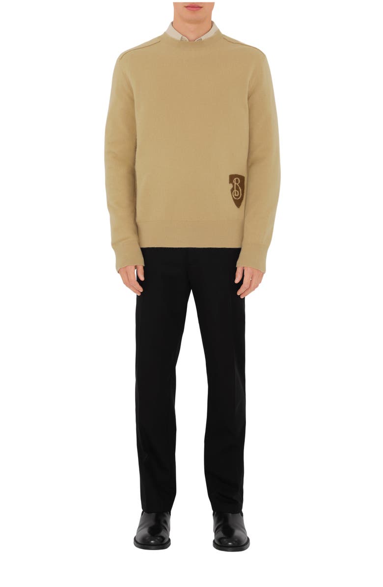 Burberry B Shield Wool Blend Sweater, Main, color, 