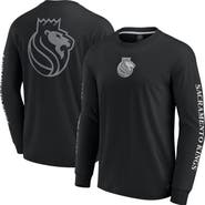 FANATICS Men's Fanatics Black Sacramento Kings Elements Strive Long Sleeve T-Shirt