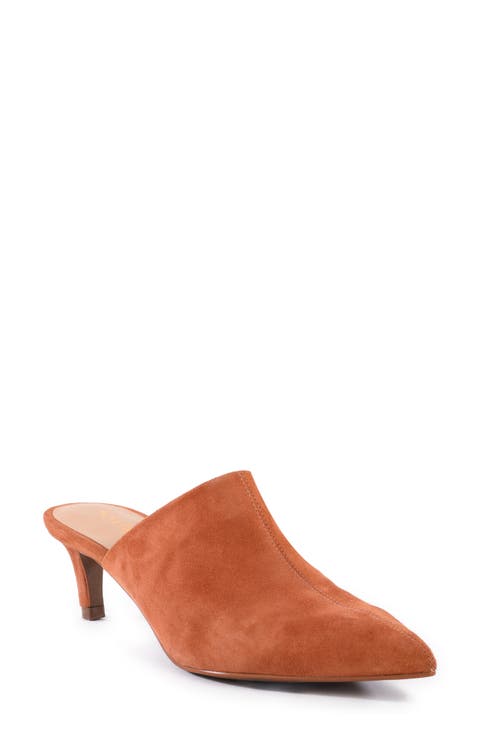 Obsession Pointed Toe Kitten Heel Mule (Women)