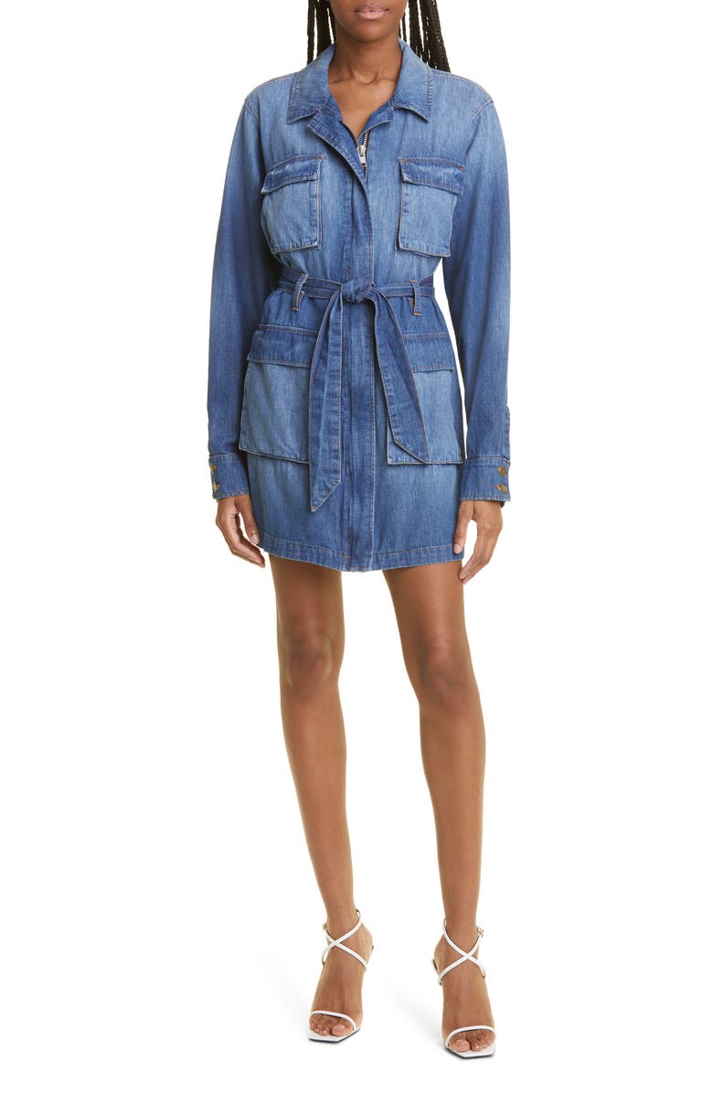 Ramy Brook Zaniyah Long Sleeve Denim Dress, Main, color, 