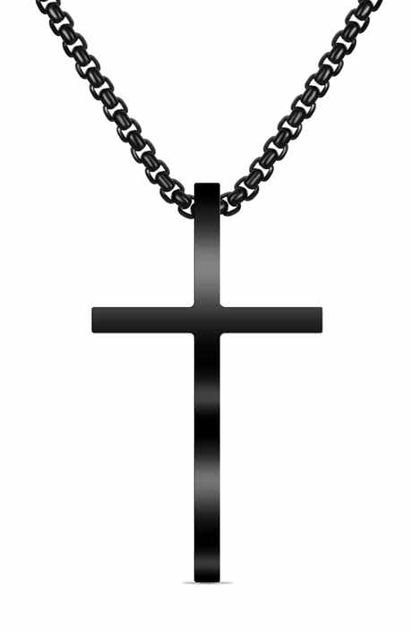 EDFORCE Men's Cross Pendant Necklace